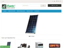 Tablet Screenshot of onelelektronik.com.tr